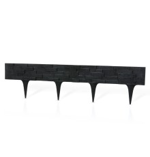 Декоративный бордюр StonePalisade (чёрный) 2,38 м (1 шт.)