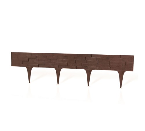 Декоративный бордюр StonePalisade (коричневый) 2,38 м (1 шт.) Декоративный бордюр StonePalisade (коричневый) 2,38 м (1 шт.)