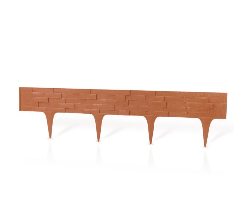 Декоративный бордюр StonePalisade (терракота) 2,38 м (1 шт.) Декоративный бордюр StonePalisade (терракота) 2,38 м (1 шт.)