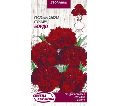 Семена Гвоздика Гренадин бордо, садовая, 0,1 г. Семена Гвоздика Гренадин бордо, садовая, 0,1 г.