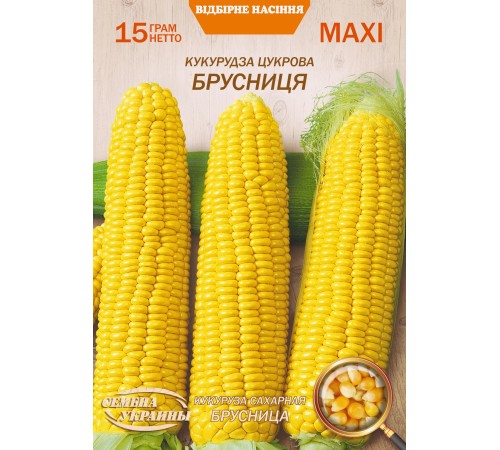 Семена Эконом пак. - Кукуруза Брусница, 15 г. Семена Эконом пак. - Кукуруза Брусница, 15 г.