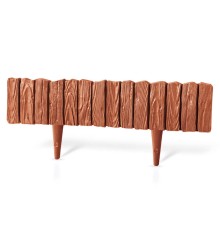 Декоративный бордюр WoodPalisade (терракота) 2,38 м (1 шт.)