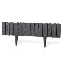 Декоративный бордюр WoodPalisade (антрацит) 2,38 м (1 шт.)
