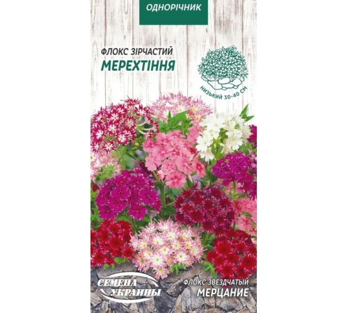 Семена Флокс Мерцание, звездчатый, 0,2 г. Семена Флокс Мерцание, звездчатый, 0,2 г.
