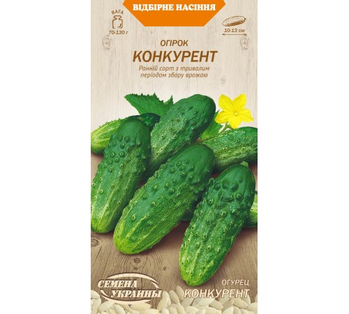 Семена Огурец Конкурент, 1 г. ОС Семена Огурец Конкурент, 1 г. ОС