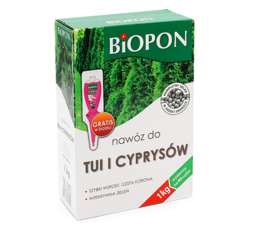 Удобрение Biopon для туи и кипариса 1 кг Удобрение Biopon для туи и кипариса 1 кг
