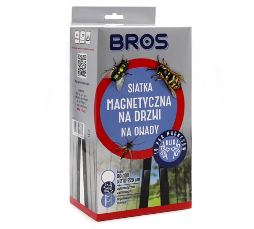 Магнитная сетка Bros для двери 100 x 220 см Магнитная сетка Bros для двери 100 x 220 см