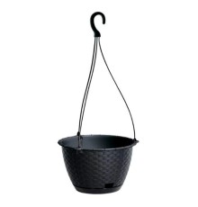 Вазон Ratolla с крючком (антрацит) 3.4 л (217x142mm)