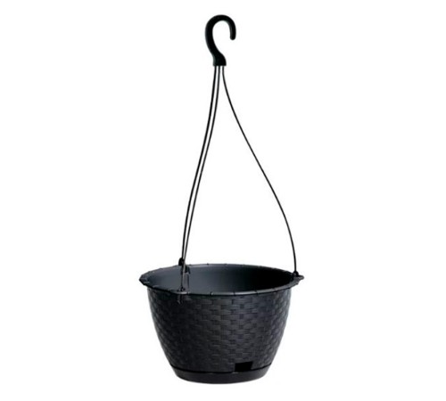 Вазон Ratolla с крючком (антрацит) 3.4 л (217x142mm) Вазон Ratolla с крючком (антрацит) 3.4 л (217x142mm)