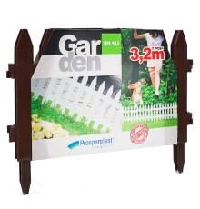 Классический декоративный забор (коричневый) 7 шт (3.2 м x 35 см)