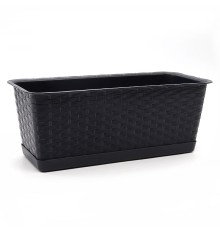Вазон Ratolla (антрацит) 6.3 л (173x391x150mm)