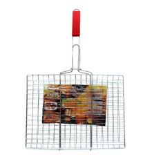 Решётка для гриля BBQ 37 см x 24 см, с деревянной ручкой 37 см x 24 см