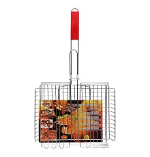 Решётка для гриля BBQ 25 см x 31 см, с деревянной ручкой 25 см x 31 см