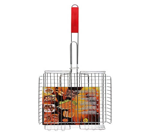 Решётка для гриля BBQ 25 см x 31 см, с деревянной ручкой 25 см x 31 см Решётка для гриля BBQ 25 см x 31 см, с деревянной ручкой 25 см x 31 см