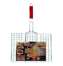 Решетка для гриля BBQ 25X35cm, с деревянной ручкой 