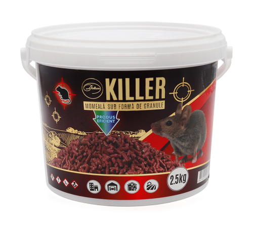 Приманка Killer против мышей и крыс (гранулы) 2.5 кг Приманка Killer против мышей и крыс (гранулы) 2.5 кг