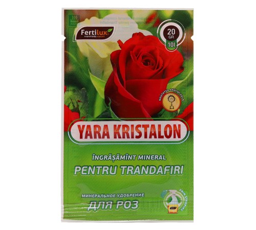 Удобрение Yara Kristalon для роз 50 шт x 20 г Удобрение Yara Kristalon для роз 50 шт x 20 г