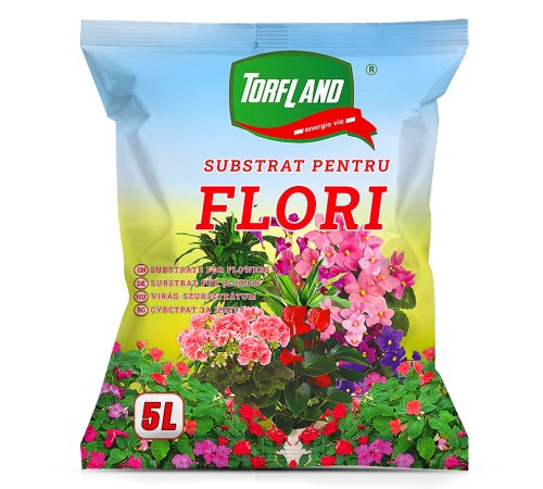 Субстрат Torfland для цветов 5 л Субстрат Torfland для цветов 5 л