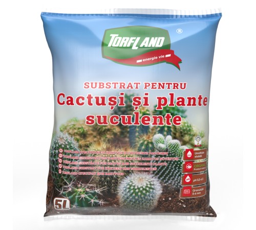 Субстрат Torfland для кактусов и суккулентов 5 л Субстрат Torfland для кактусов и суккулентов 5 л