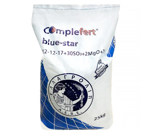 OMega Complefert blue-star (NPK 12-12-17+30SO₃+2MgO+TE) 25 кг OMega Complefert blue-star (NPK 12-12-17+30SO₃+2MgO+TE) 25 кг