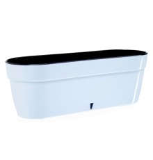 Горшок Asti 500 (белый-чёрный) 12 л ( 500 x 175mm)