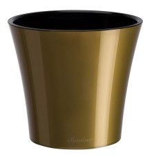 Горшок Arte (золотой-чёрный) 0.6 л (110 x 105mm)
