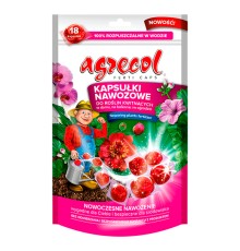 Удобрение Agrecol для цветущих растений на балконе и в саду (капсулы) 70 г (18 капсул)