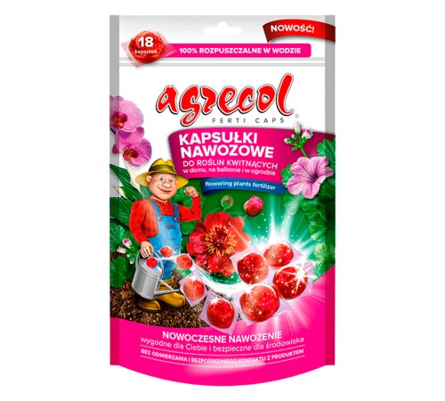 Удобрение Agrecol для цветущих растений на балконе и в саду (капсулы) 70 г (18 капсул) Удобрение Agrecol для цветущих растений на балконе и в саду (капсулы) 70 г (18 капсул)