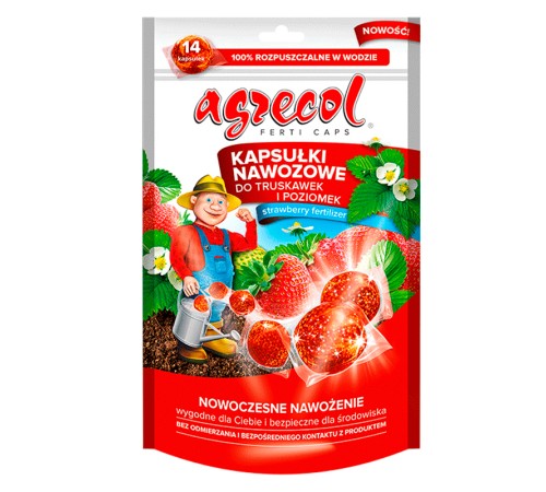 Удобрение Agrecol для клубники (капсулы) 210 г (14 капсул) Удобрение Agrecol для клубники (капсулы) 210 г (14 капсул)