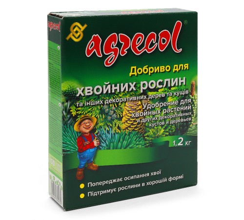 Удобрение Agrecol для хвойных, деревьев и кустов 1.2 кг Удобрение Agrecol для хвойных, деревьев и кустов 1.2 кг